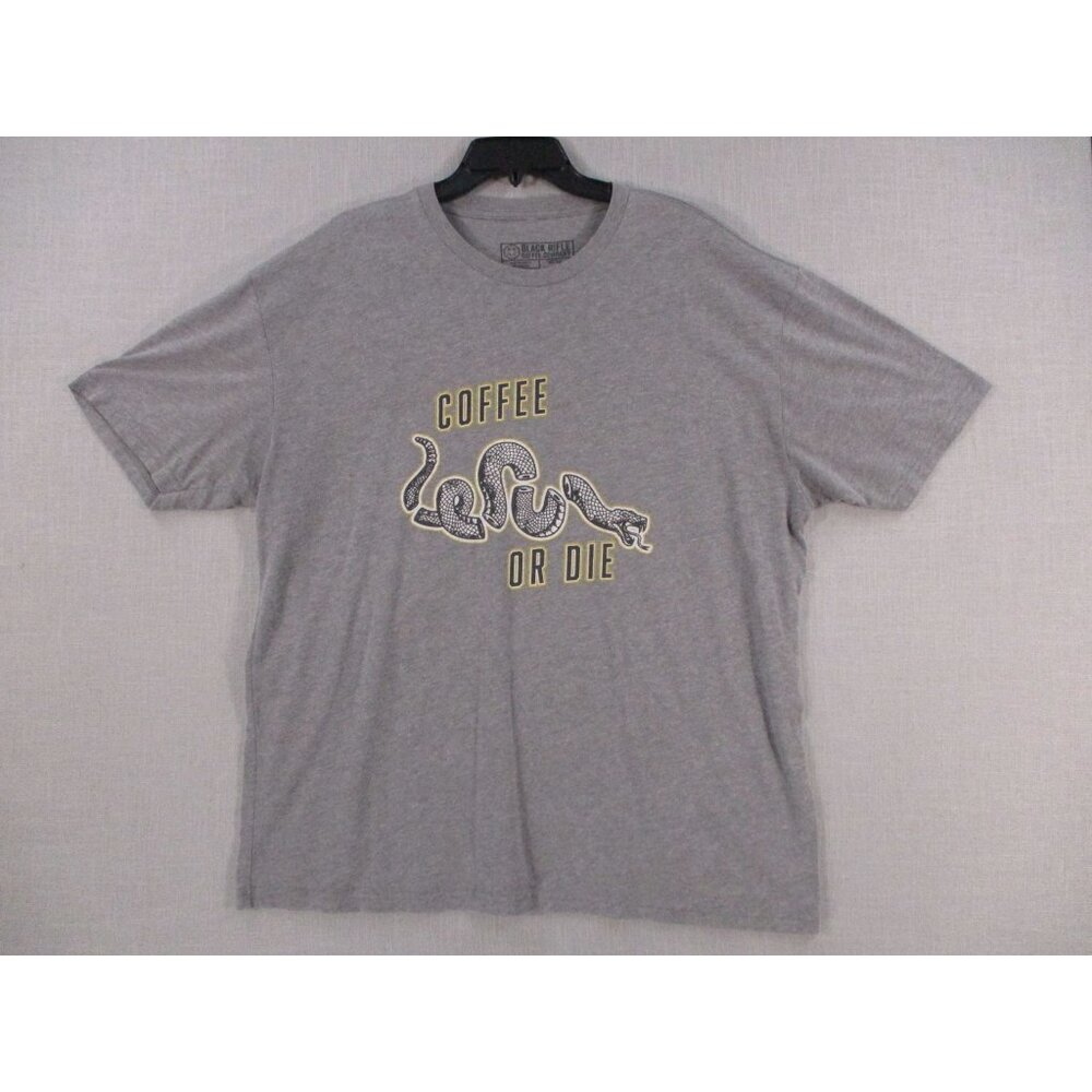 Black Rifle Coffee Company "Coffee Or Die" Graphic T-Shirt XX-Large Gray‎